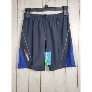 Speedo Swim Shorts Swimming Suit Elastic Waist Mens 2XL Black Blue New